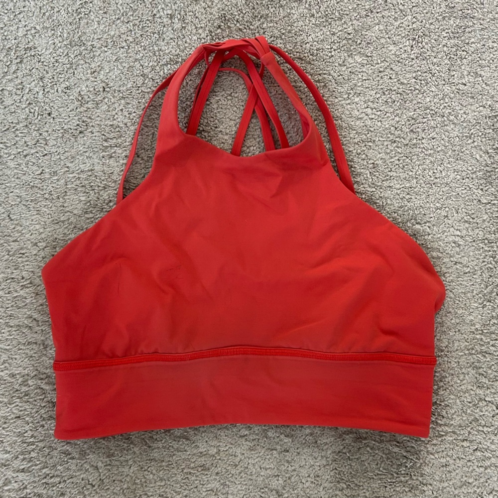 lululemon athletica Red Sports Bra